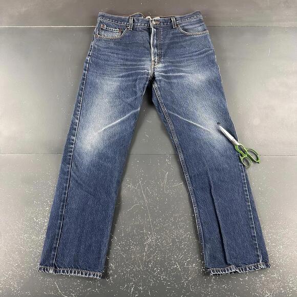 VTG Levis 505 Jeans Mens 35x32 Smoke Rise Fade Worn In Y2K Lot of 2 - Picture 5 of 13